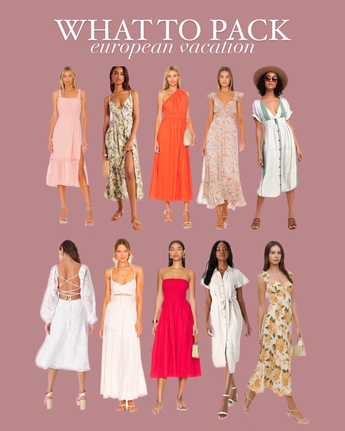Dresses to pack for a summer vacation 

#LTKtravel #LTKwedding #LTKunder100