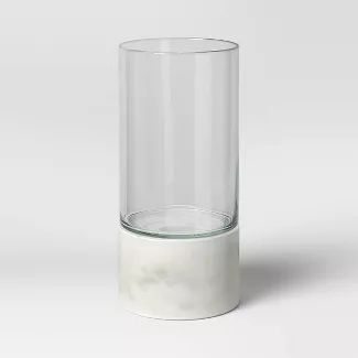 Marble/Glass Taper Candle Holder White - Project 62™ | Target