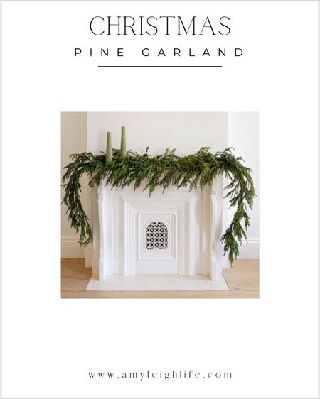 Christmas pine garland. (Photo shows 3 garlands styled together.)

Artificial pine greenery, holiday garland, Christmas garland, garland for mantel, mantle, fireplace decor, holiday fireplace, Christmas decor, home decor, faux garland, Afloral

#LTKunder100 #LTKSeasonal #LTKHoliday
