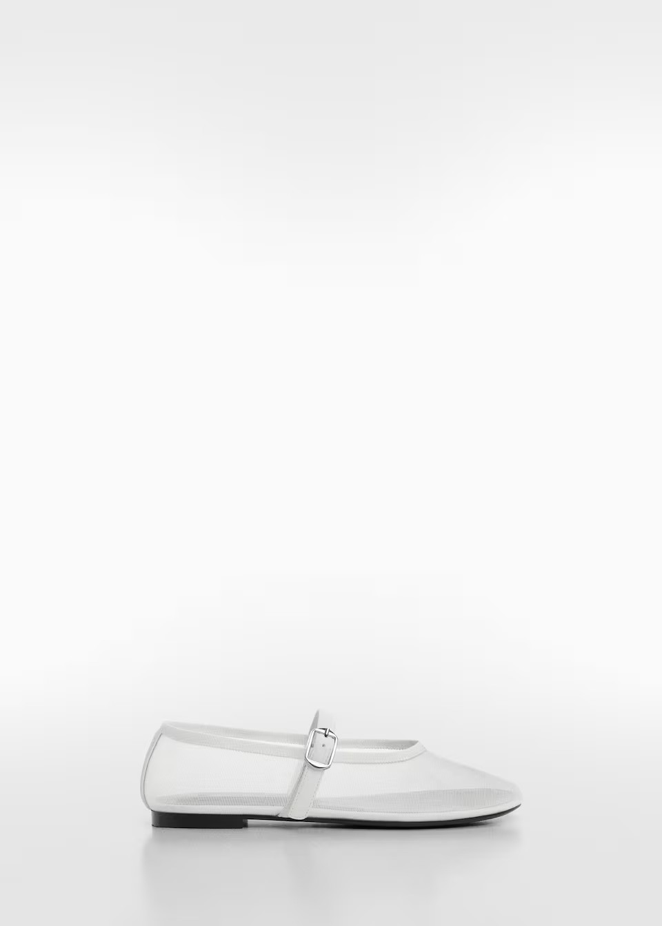 Ballerine rete fascia fibbia -  Donna | Mango Italia | Mango IT