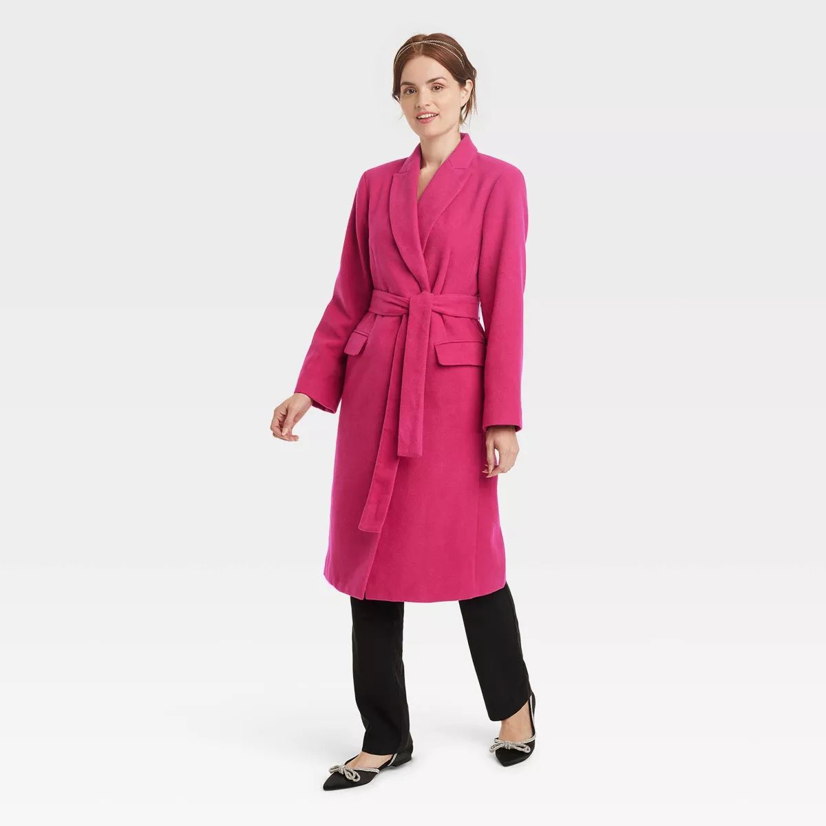 Women's Essential Wool Overcoat Jacket - A New Day™ | Target