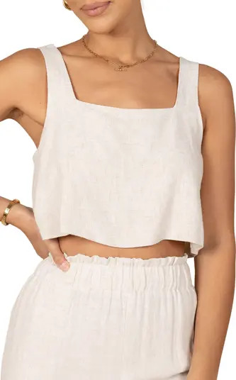 Petal & Pup Eleanor Linen Crop Tank | Nordstrom | Nordstrom