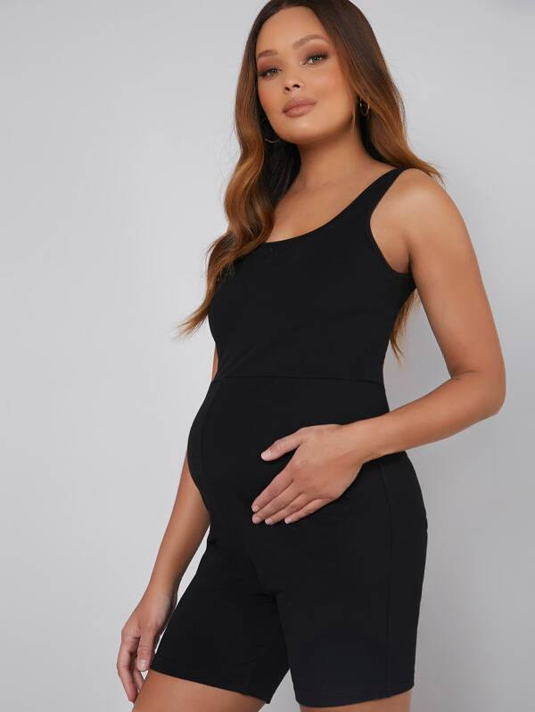 SHEIN BASICS Maternity High Waist Tank Jumpsuit  SKU: swmatern07201106311(1000+ Reviews)$11.99$11... | SHEIN