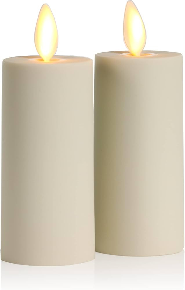Luminara Realistic Artificial Moving Flame Votive Candle - Set of 2 - Moving Flame LED Battery Op... | Amazon (US)