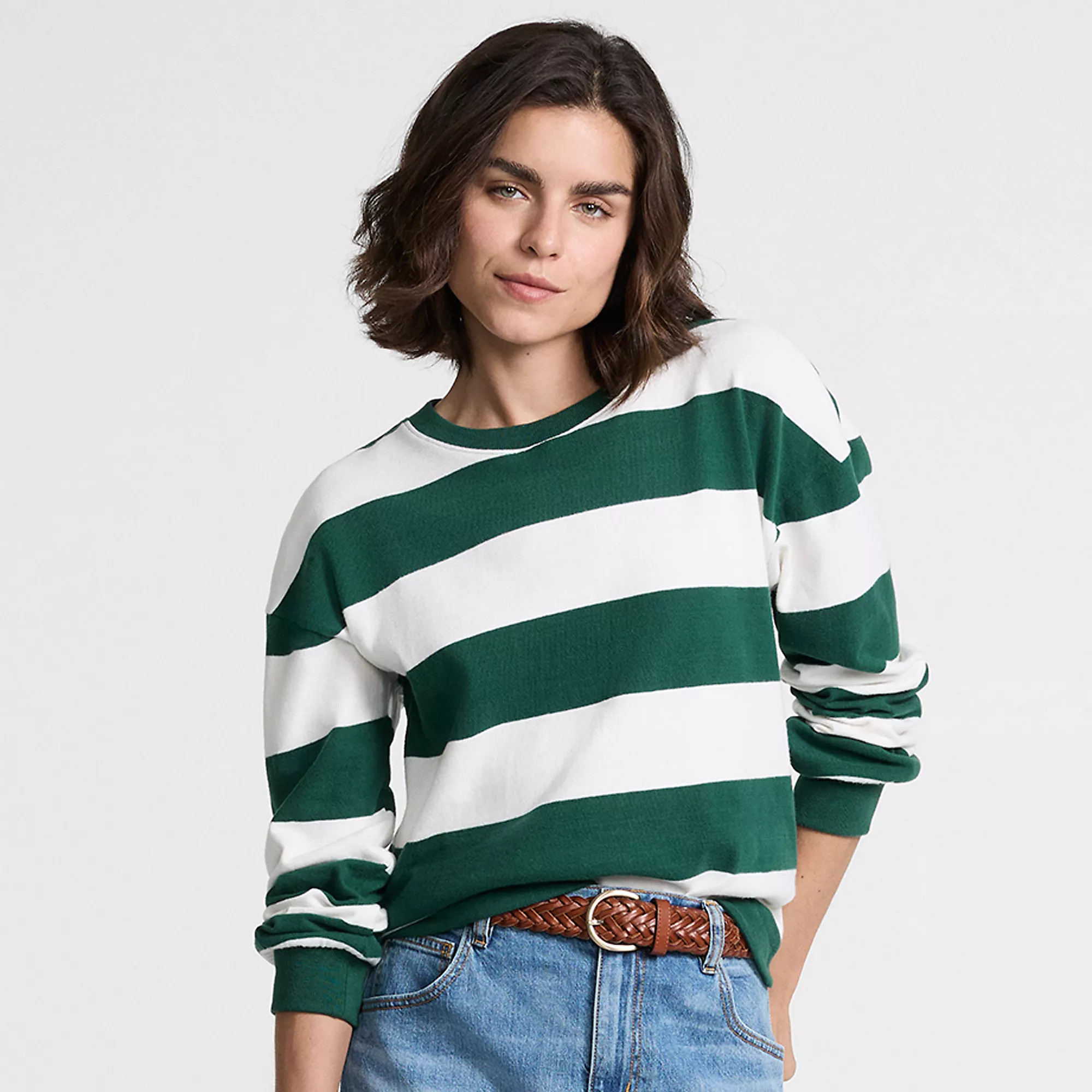 Women's Long Sleeve Mariner Jersey T-Shirt | Lands' End (US)
