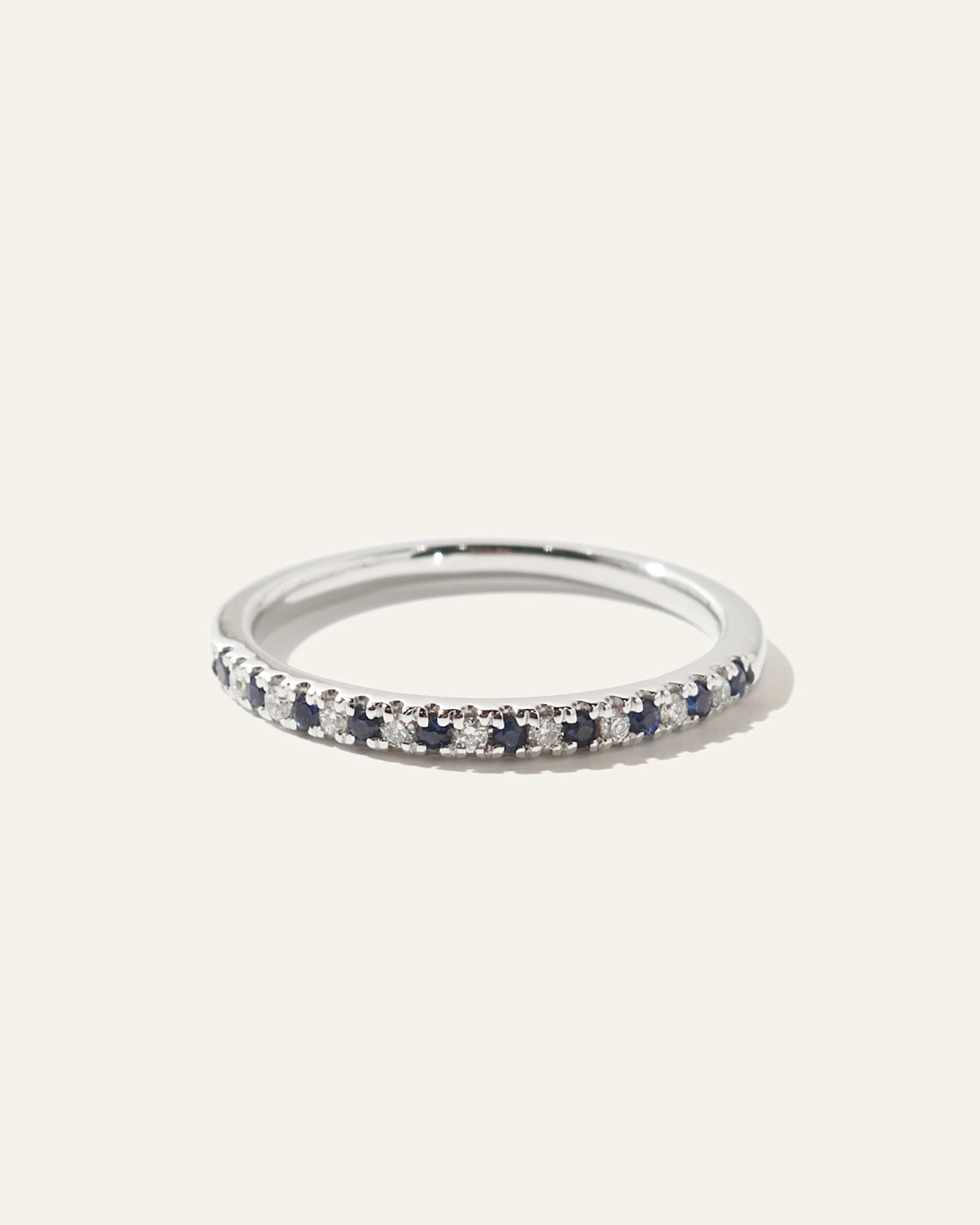 14K Gold Pave Diamond and Gemstone Band | Quince