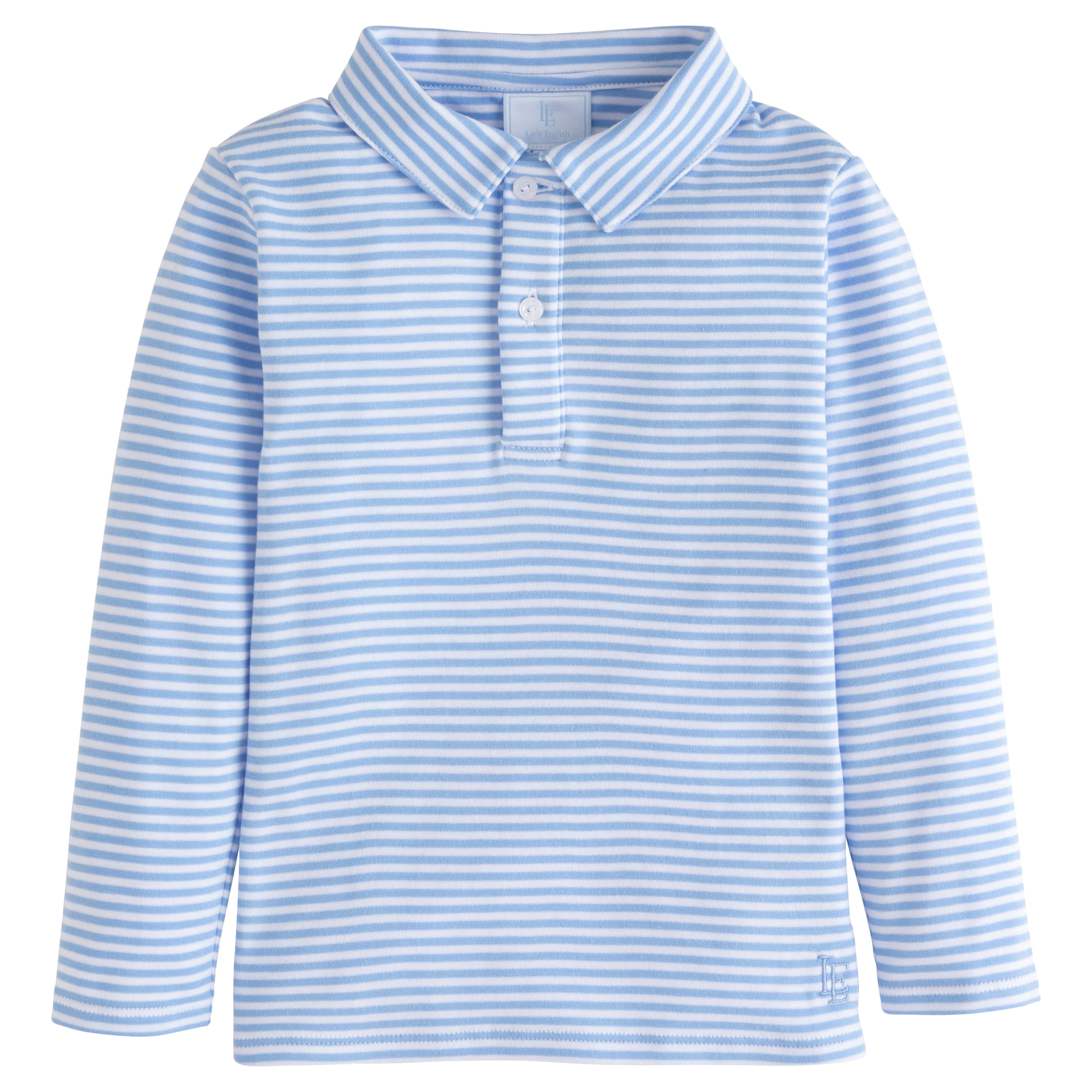 Long Sleeve Striped Polo - Kid & Toddler Clothes | Little English