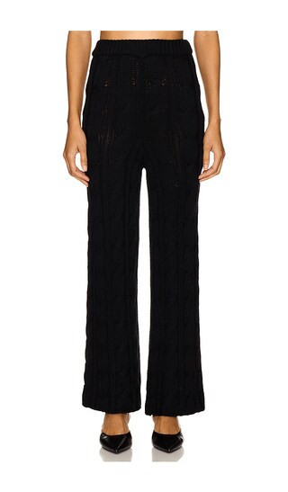 Rowen Rose Knit Pant in Black. - size M | Revolve Clothing (Global)