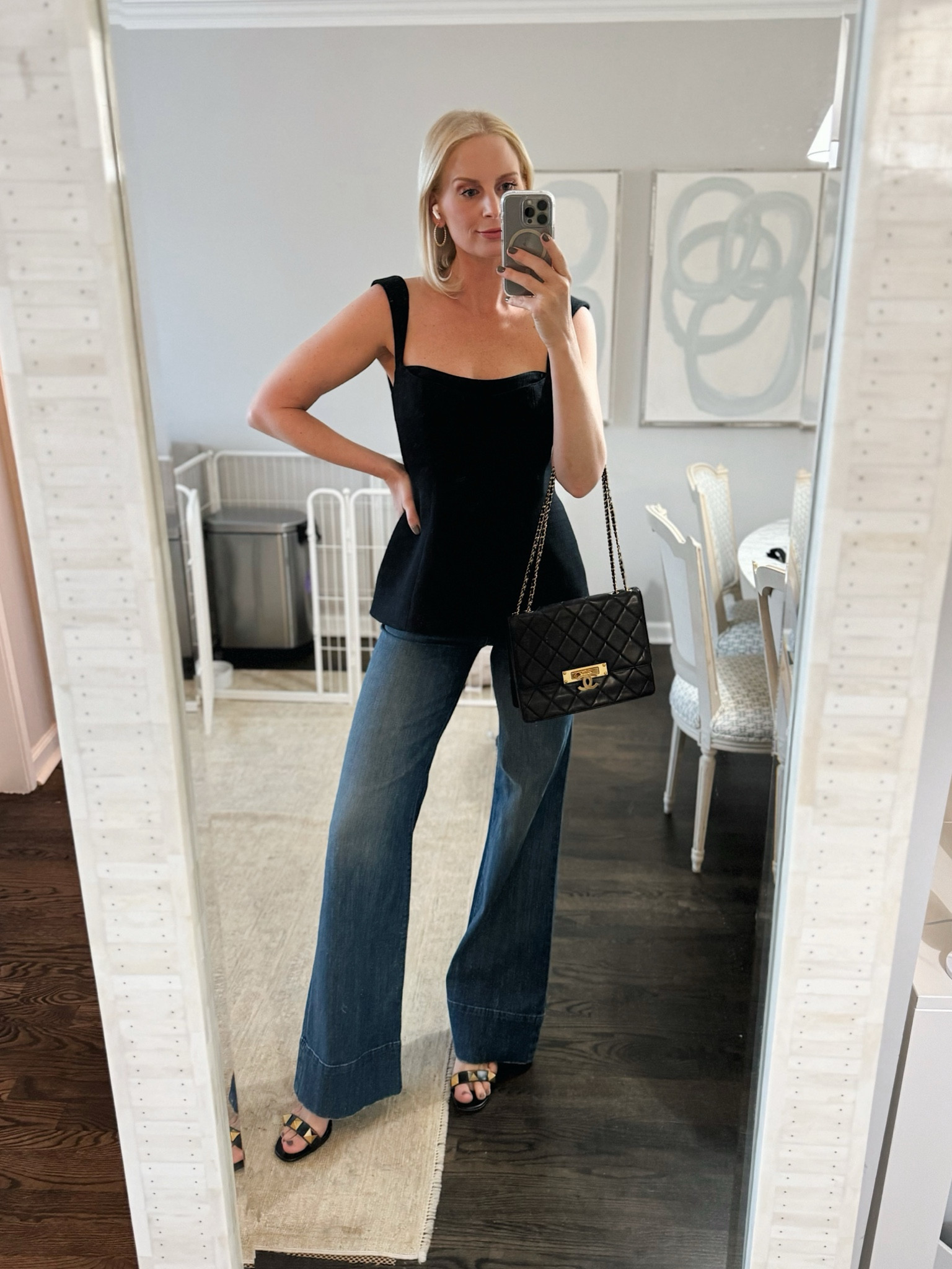 Tonight’s look for dinner! Size up in the top. Jeans fit true to size and stretch!

#LTKStyleTip #LTKSaleAlert