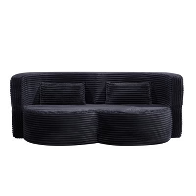 SEVOBAL Sofas Folding Corduroy Sofa Bed with Multi-Functional Design for Space Saving Solutions, Gray, 78.74"*46.06"*30.71" | Target