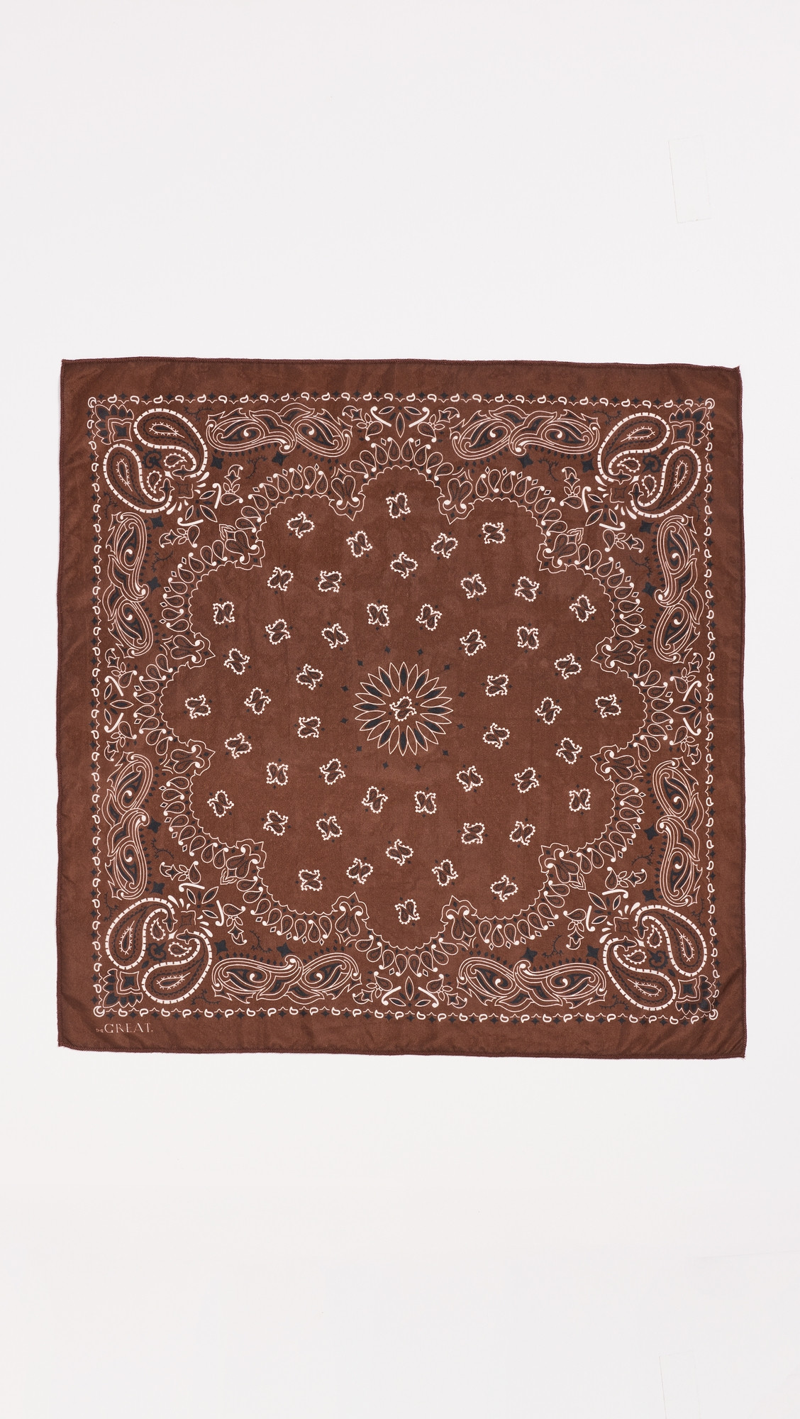 THE GREAT. The Silk Bandana Chocolate One Size | Shopbop