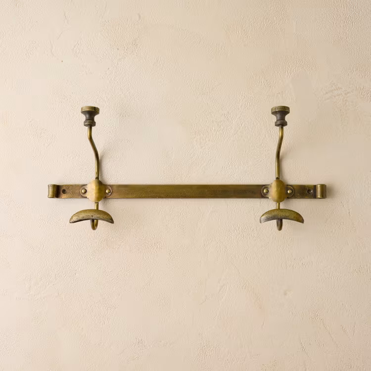 Duke Antique Brass Metal Wall Hooks | Magnolia