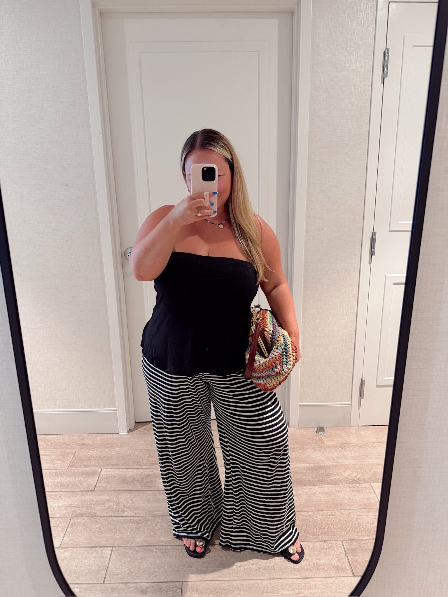 Wearing a large top and medium pant (size down!)🤍 this outfit’s up to 50% off now🥰

@American Eagle Outfitters 




Ootd, summer outfit, tube top, strapless, wide leg pants, comfort, travel, vacation, shelli enright, stylenright

#LTKootd #LTKSaleAlert #LTKSeasonal