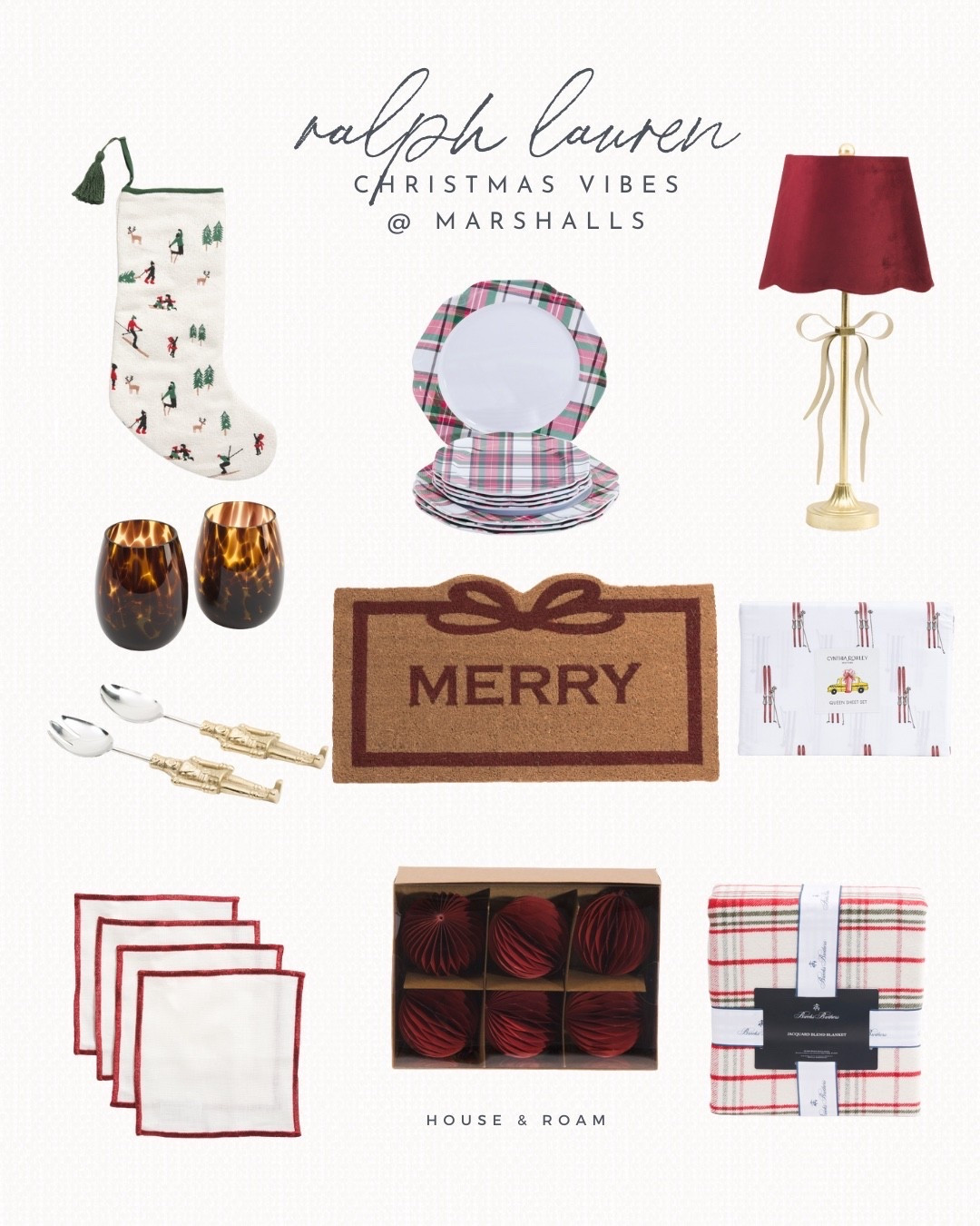 Ralph Lauren Christmas vibes ✨🎄
Get the look for less: plaid tartan, red ornaments, velvet lamps, gold accents & nutcrackers. Cozy luxe without the splurge!

#ralphlauren #christmasdecor #doormat #holidaydecor

#LTKHoliday #LTKFindsUnder50 #LTKHome