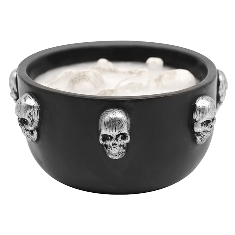 Southern Gothic Bones in Cauldron Scented Jar Candle, 5.4x2.8 | At Home