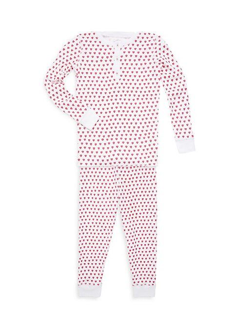 Toddler's, Little Girl's & Girl's Two-Piece Hearts Cotton Pajama Top & Pants Set | Saks Fifth Avenue
