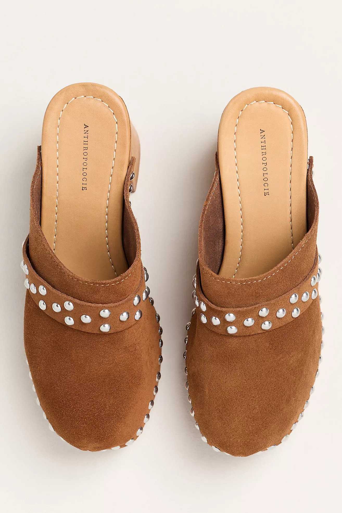 By Anthropologie Studded Block-Heel Clogs | Anthropologie (US)