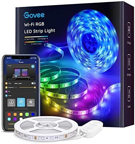 Govee Smart LED Strip Lights, 16.4ft WiFi LED Lights Work with Alexa and Google Assistant, Bright... | Amazon (US)