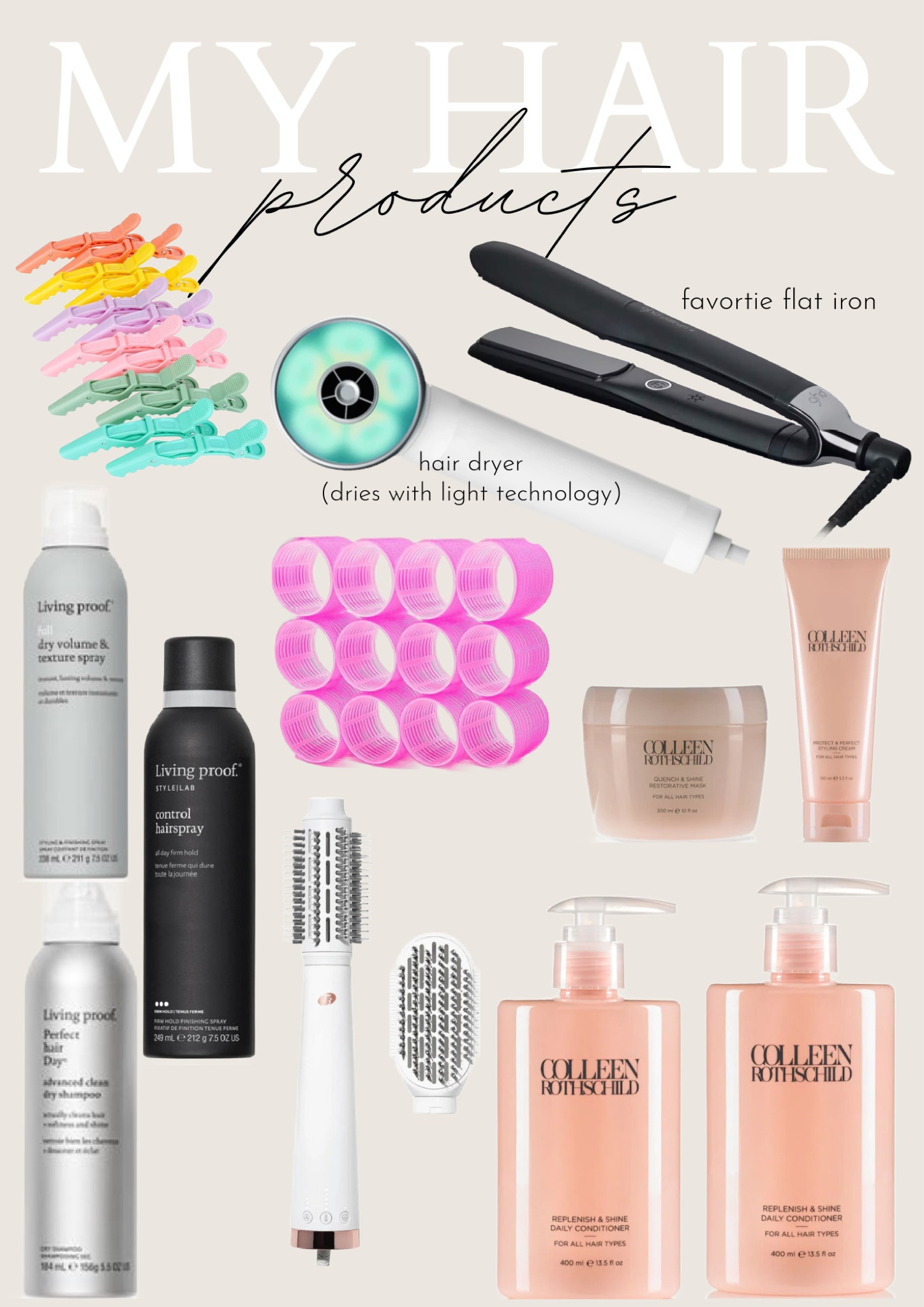 These are some of my tried and true hair products and tools 
Use COAST12 on dryer
Use LISAR for 25% off T3 AireBrush 
Colleen Rothschild Friends and Family Buy One, Get One 50% off

#LTKGiftGuide #LTKbeauty #LTKover40