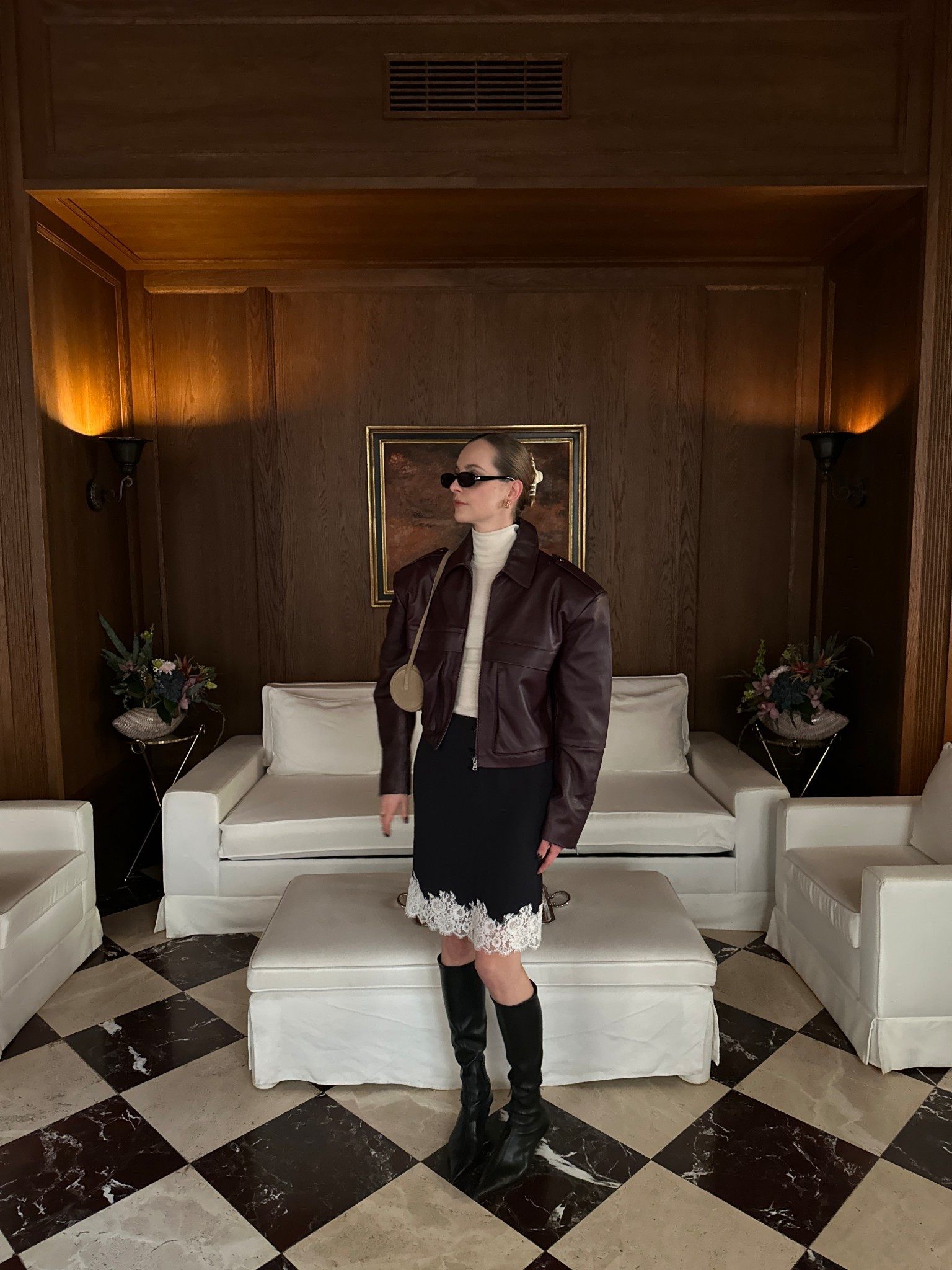 I think this is my favourite fall look ever. Burgundy leather, lace mini skirt and boots!

#LTKautumn #LTKstyletip #LTKeurope