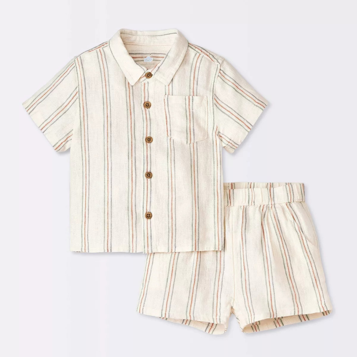 Baby Boys' Gauze Slub T-Shirt & Shorts Set - Cloud Island™ | Target