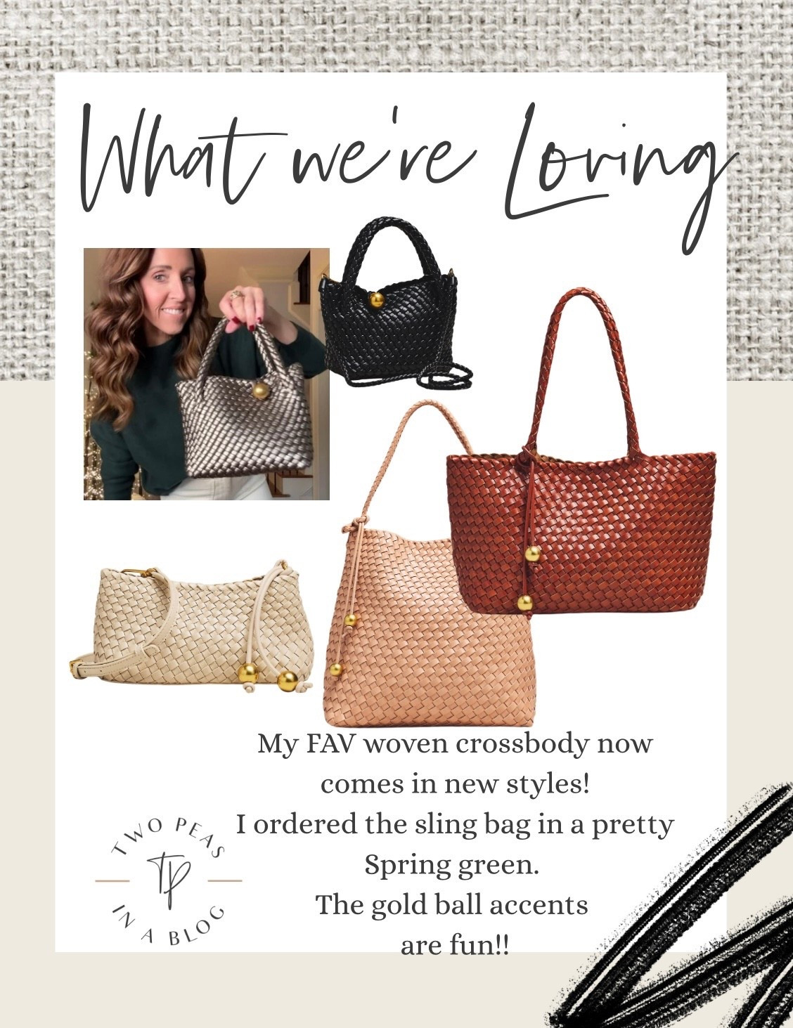 Woven handbags. New sizes & colors released. 

#LTKSeasonal #LTKOver40