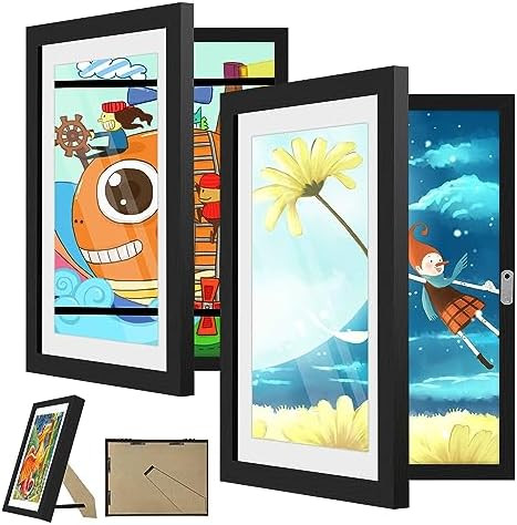 2 Pack Kids Art Frame, 8.5x11 Front Opening Kids Artwork Frames Changeable, Chind Artwork Display... | Amazon (CA)