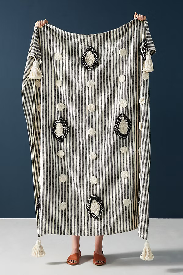 Tufted Mila Throw Blanket | Anthropologie (US)