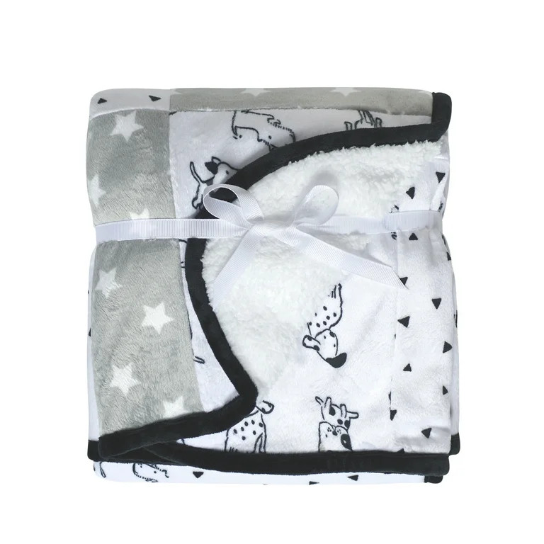 Modern Moments by Gerber Baby & Toddler Boys Patchwork Blanket - Walmart.com | Walmart (US)