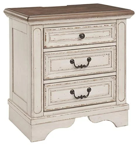 Signature Design by Ashley Realyn Two-Tone Three Drawer Nightstand | Walmart (US)