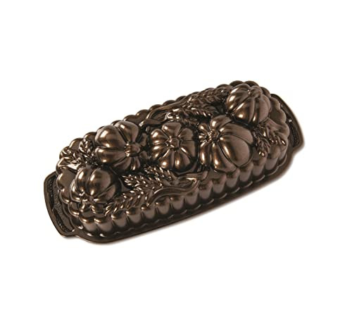 Nordic Ware 93448 - Molde para pan de trigo y calabaza, capacidad de 6 tazas, color bronce | Amazon (US)
