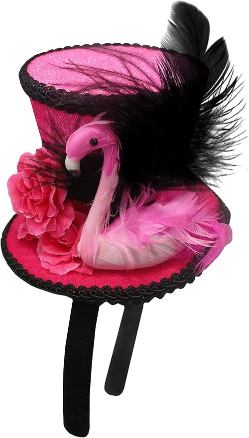Nicky Bigs Novelties Womens Fake Flamingo Hat on Headband - Mini Costume Facisnator Hats - Hallow... | Amazon (US)