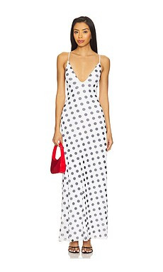 AFRM Romy Dress in Blanc Dot from Revolve.com | Revolve Clothing (Global)