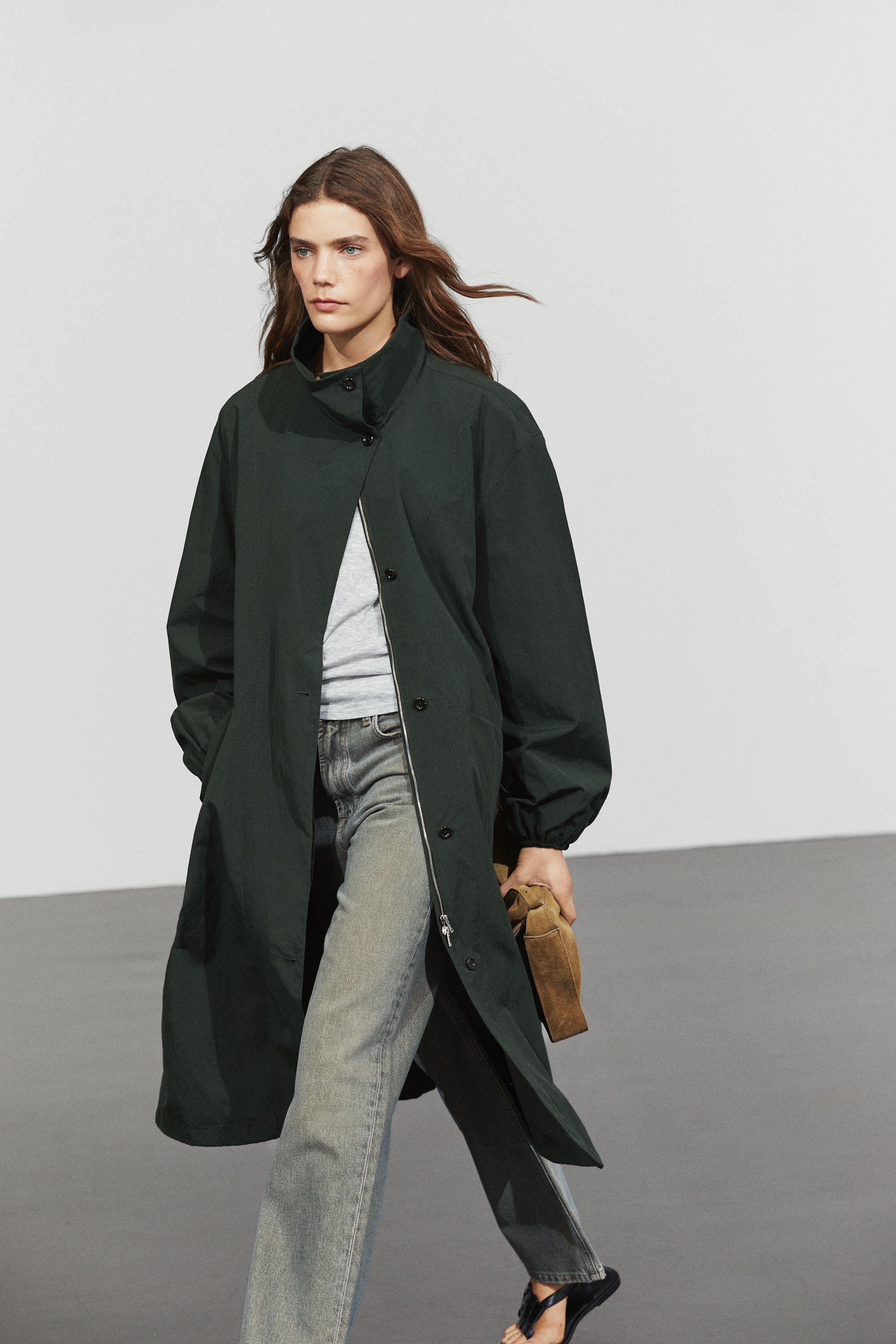 Long technical parka | Massimo Dutti US