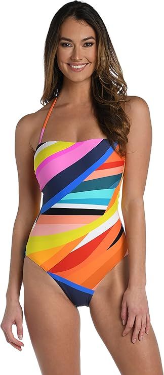 La Blanca Women's Bandeau One Piece Swimsuit | Amazon (US)