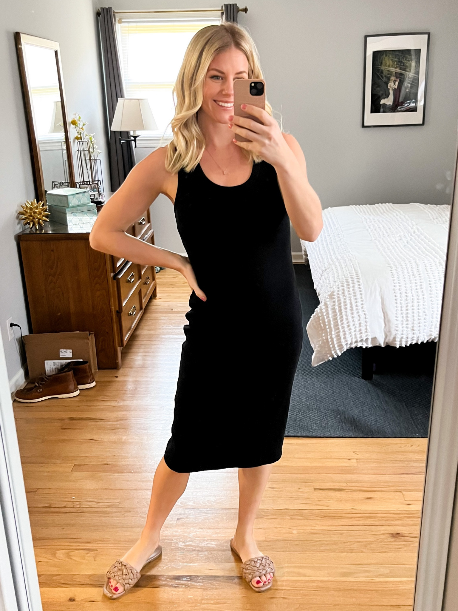 Super versatile dress! Wearing size small! Great length! Currently 20% off and available in a few colors! 

#LTKunder50 #LTKFind #LTKsalealert