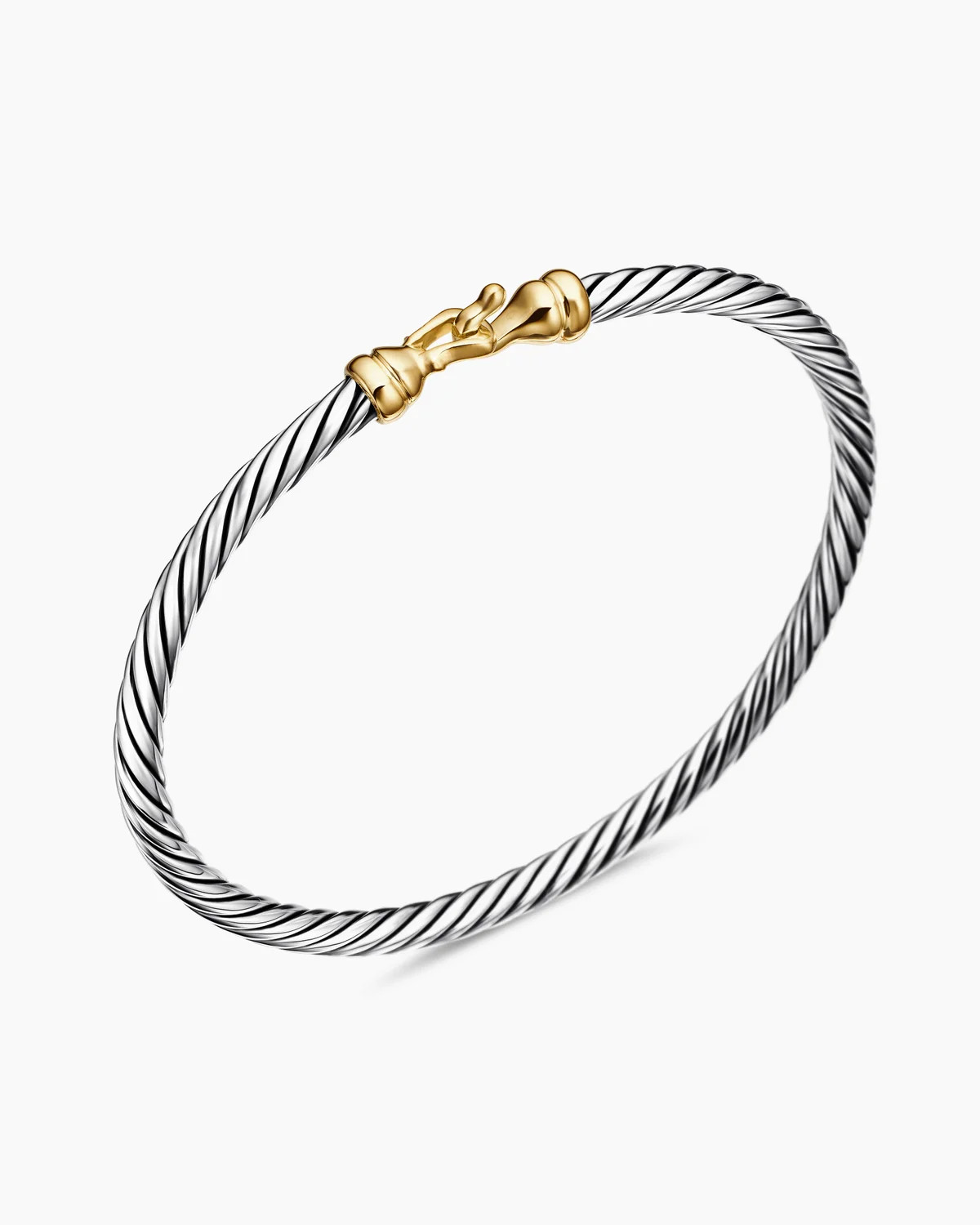 David Yurman | Cable Kids Buckle Bracelet in Sterling Silver with 14K Yellow Gold, 3mm | David Yurman