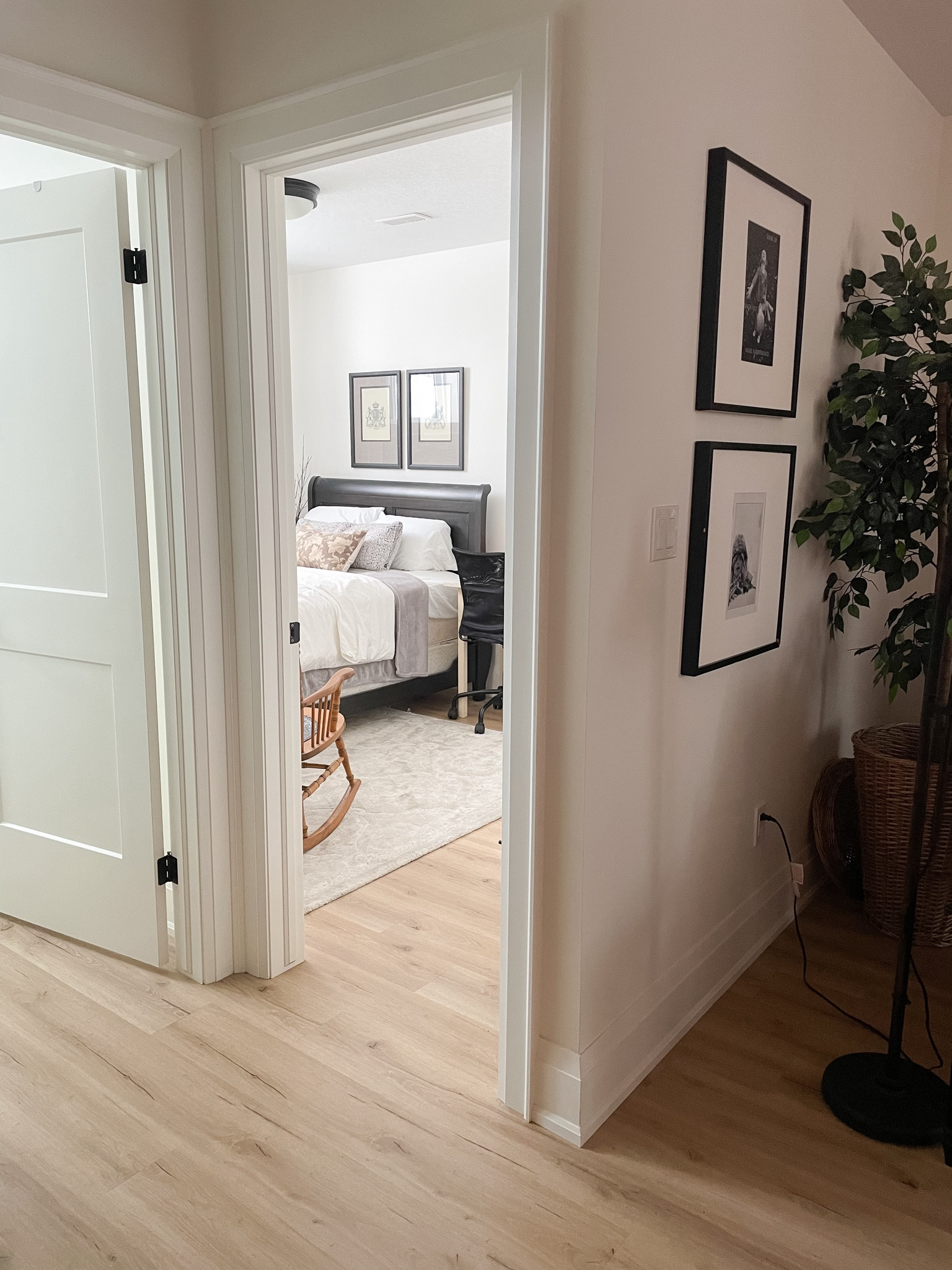 VINTAGE TOUCHES to a neutral bedroom 
.
Adding these vintage crest prints to this bedroom was all it needed. 🤍

#LTKstyletip #LTKhome