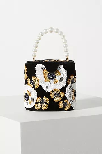 Embellished Flower Bucket Bag | Anthropologie (US)