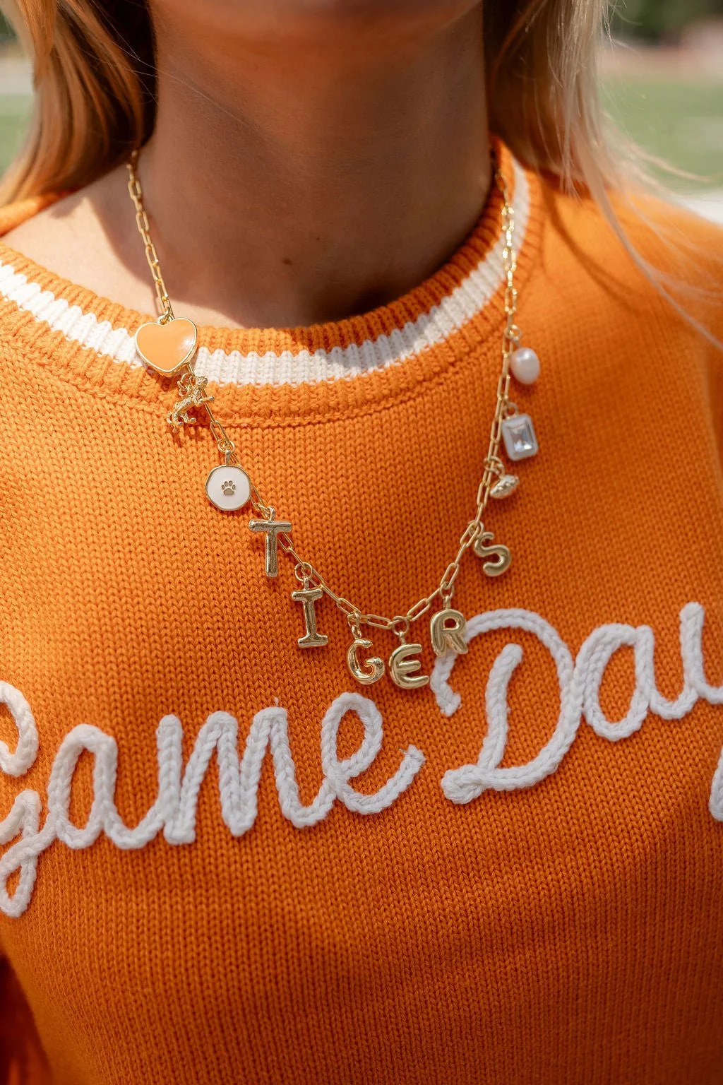 Gameday Charm Necklace - 18k Gold Plated | Lisi Lerch Inc