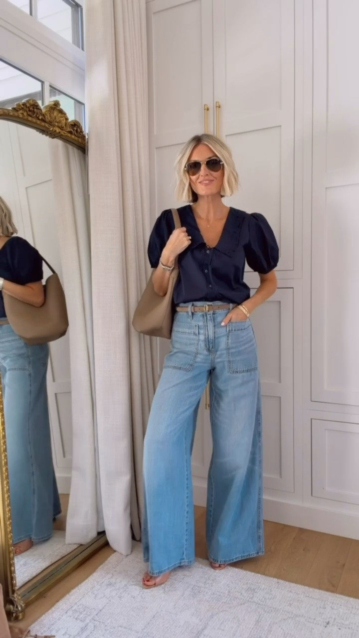 These jeans are seriously going to be a staple for me! I just got them this weekend, but they are currently on sale right now! Wearing XS/2!

Loverly Grey, wide leg jeans, Target, Ann Taylor, Labor Day sales, fall outfit inspo

#LTKSeasonal #LTKSaleAlert