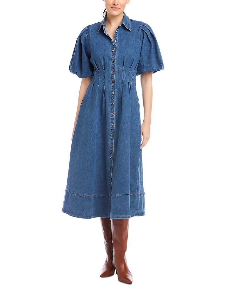 Fifteen Twenty Esme Denim Midi Shirt Dress | Bloomingdale's (US)