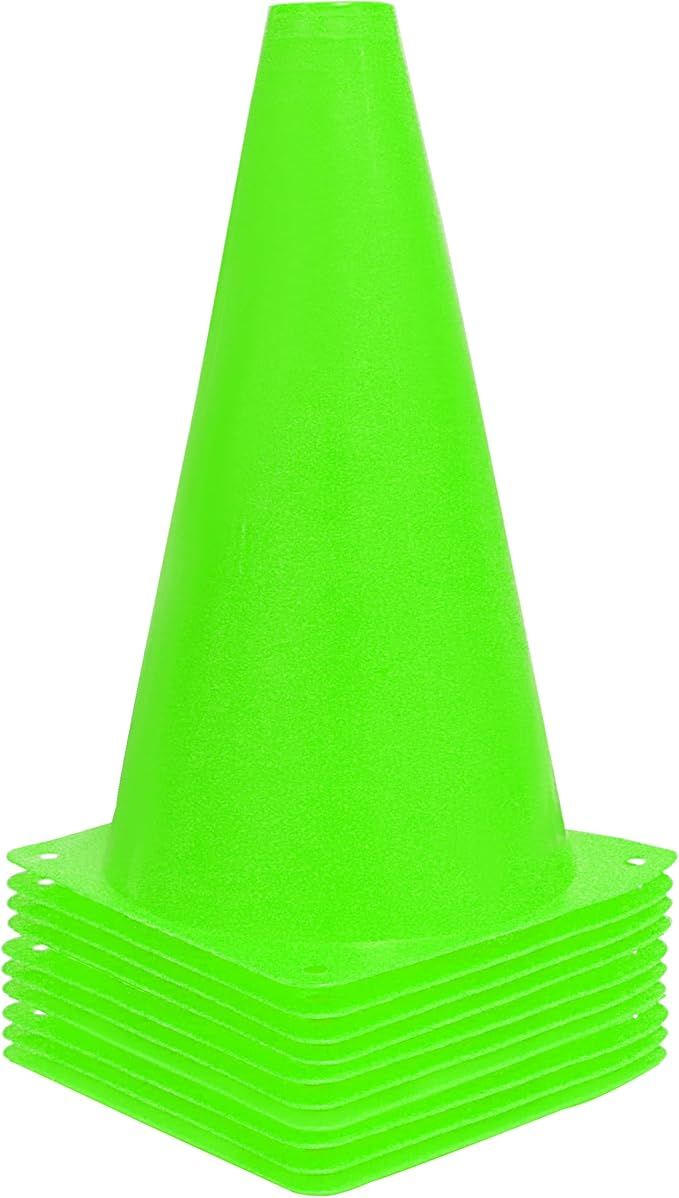 Alyoen 9 inch Traffic Cones, Plastic Sports Cones, Soccer Training Cones for Outdoor Activity & F... | Amazon (US)