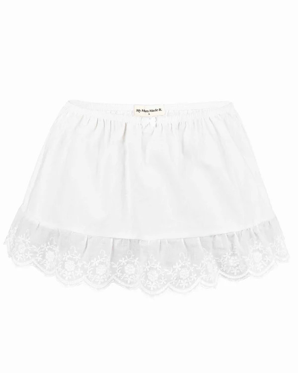 Lace Mini Skirt - White | My Mum Made It