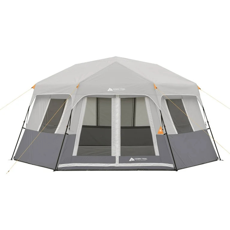 Ozark Trail 15' x 13' 8-Person Instant Hexagon Cabin Tent, 36.04 lbs | Walmart (US)