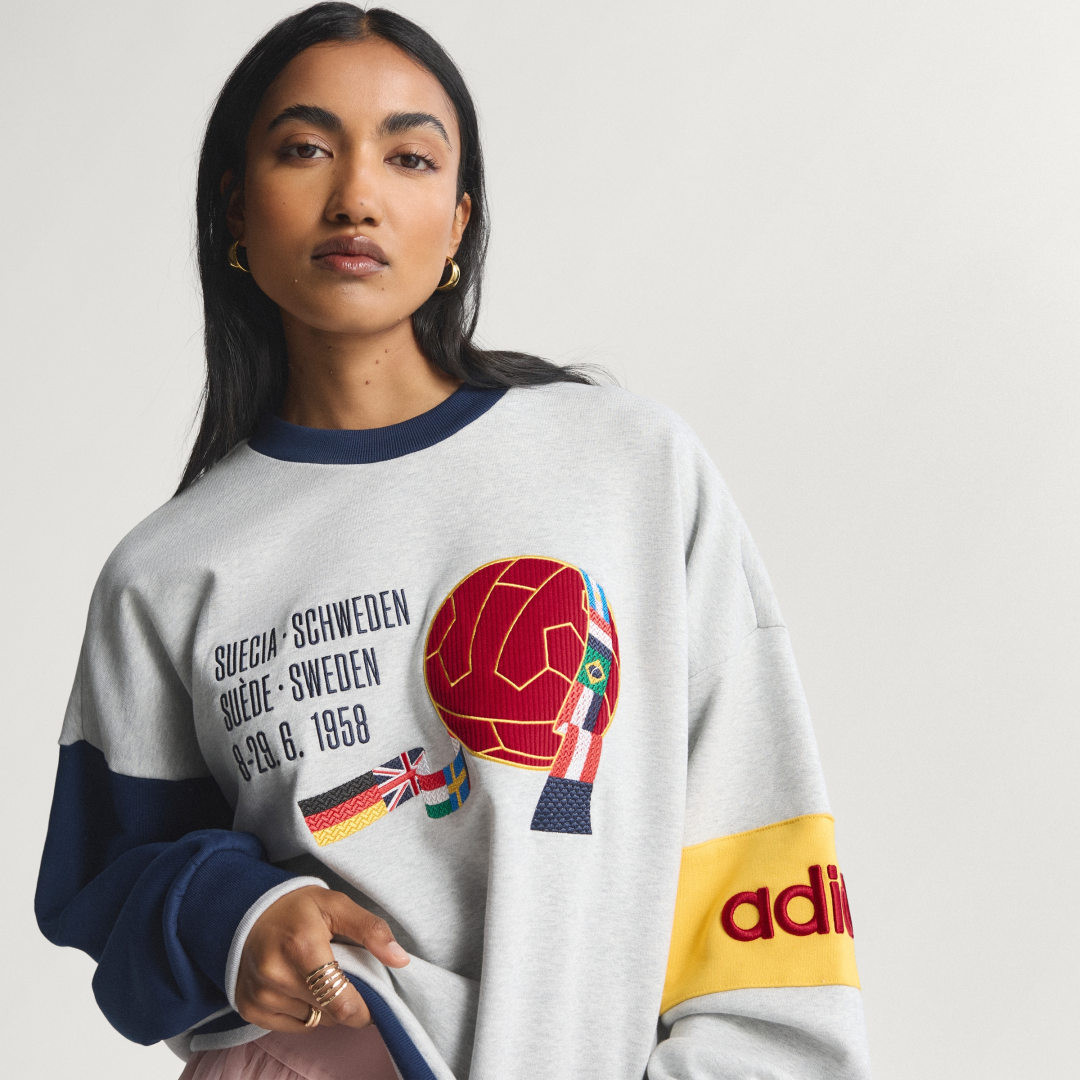adidas Sweden FIFA World Cup 26™ Crew Sweatshirt Light Grey Heather M - Womens Originals Hoodies & Sweatshirts | adidas (US)