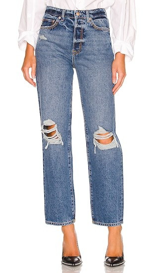 Ryan High Rise Loose Straight in Palm Canyon | Revolve Clothing (Global)