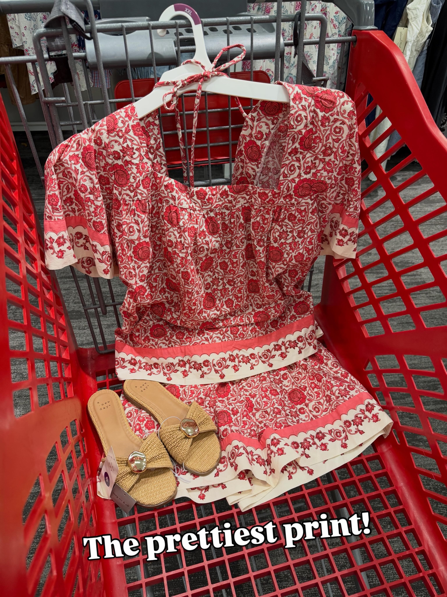 This set is really cute, comes in red or black, there’s a skort too! #targetstyle vacation outfit