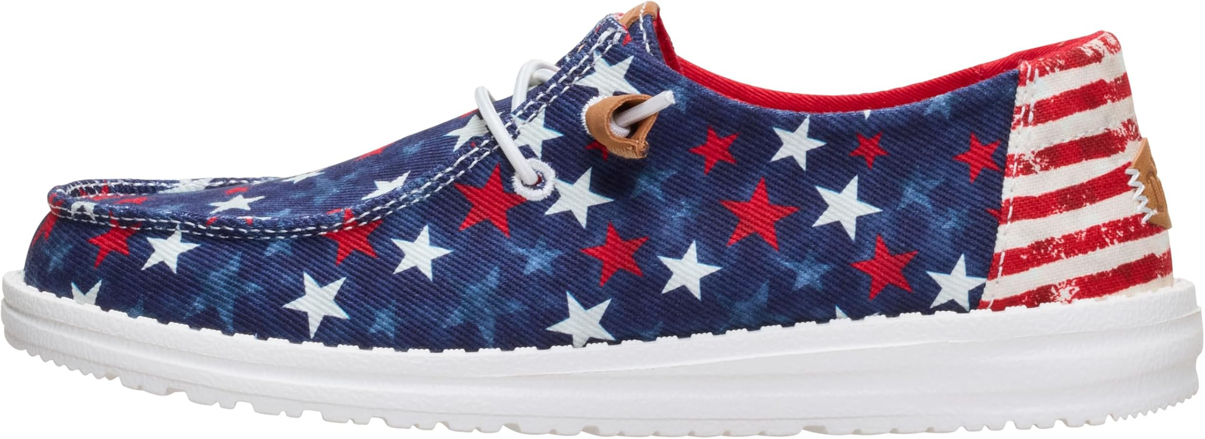 HEYDUDE Women's Wendy Americana Stars Slip On Shoe | Patriotic Lightweight Travel Loafer with Ela... | Amazon (US)