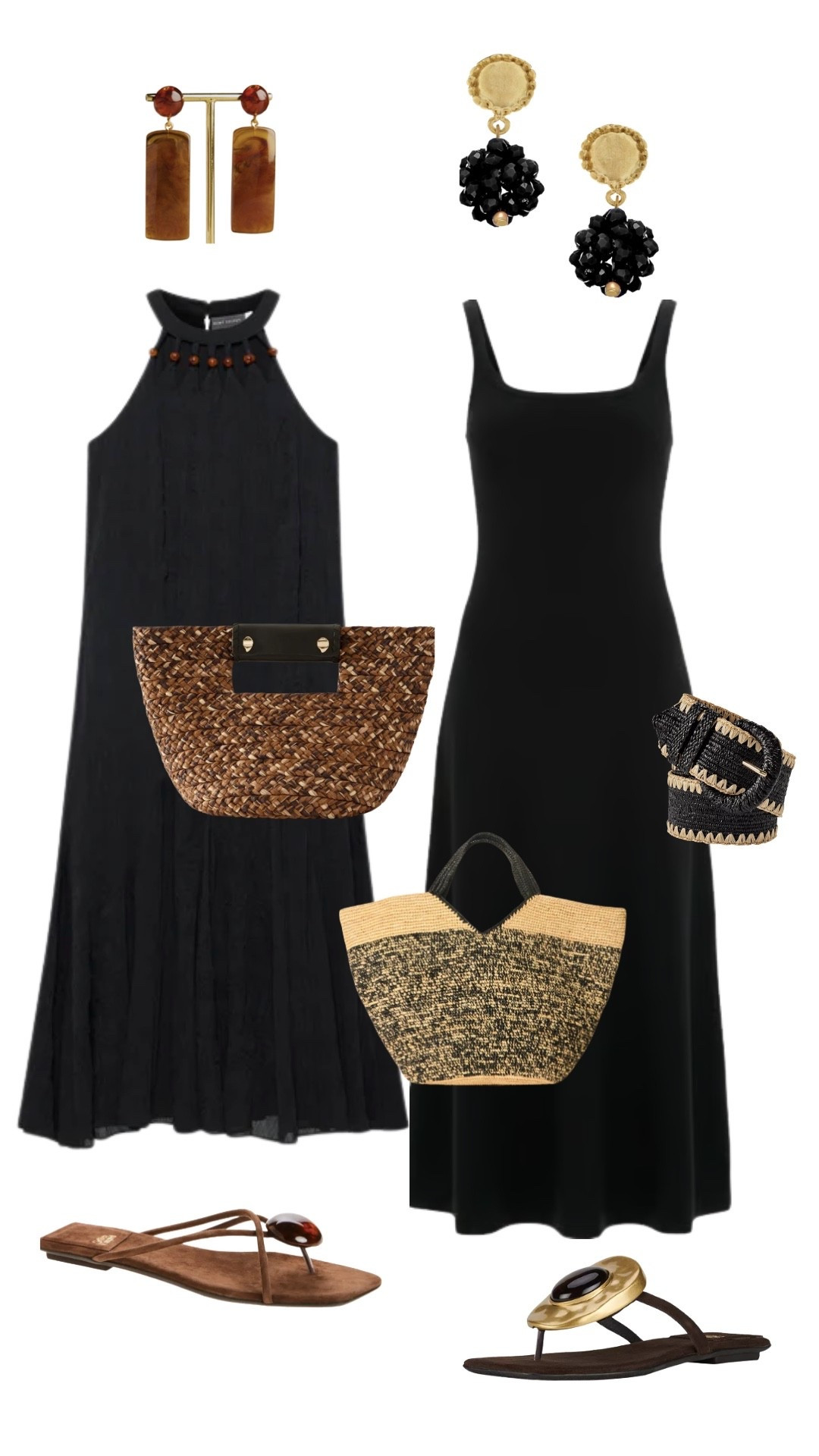 We love a nice casual black dress for the summer. These mid length dresses are perfect. ￼

#LTKootd #LTKTravel #LTKSwim